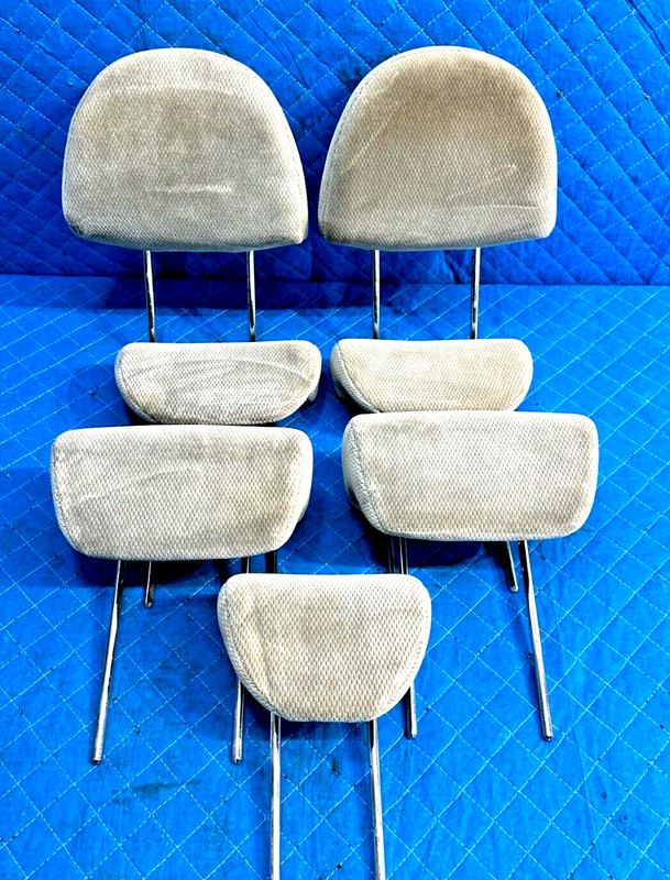 2006-2009 Kia Sedona Headrest Head Rest SET OF 7 Seat Grey