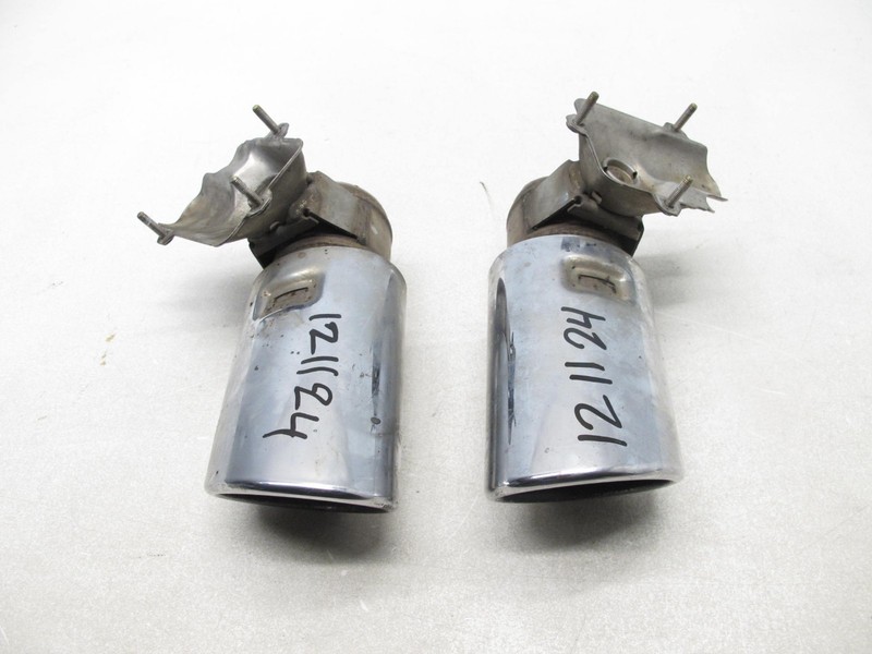 13-18 AUDI 4G S7 4.0 EXHAUST MUFFLER TAIL PIPE TIP OEM SET LEFT RIGHT OEM 121124