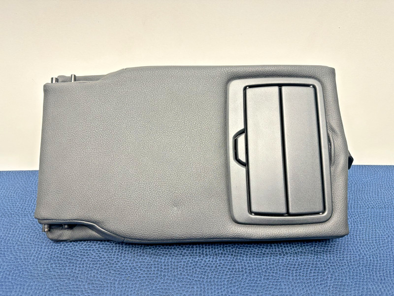 BMW 328i 335i F30 Seat Armrest Center Console Leather Cup Holder Rear Black OEM