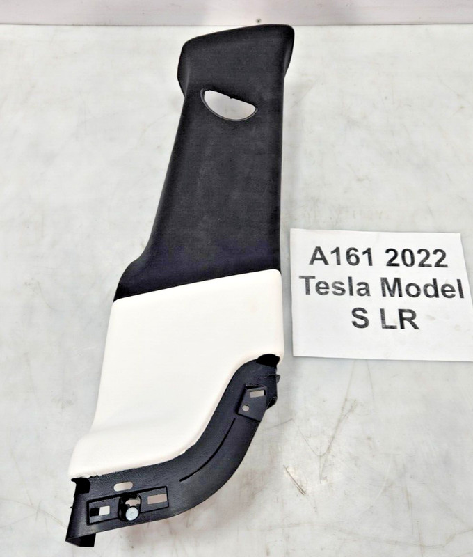 ✅ 21-23 OEM Tesla Model S Right Passenger Side B Pillar Upper Trim Cover Black