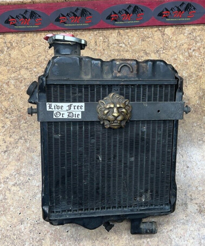 1981 Honda CX500 Custom Radiator Fan Coolant Bracket Assembly CX 500 C 81