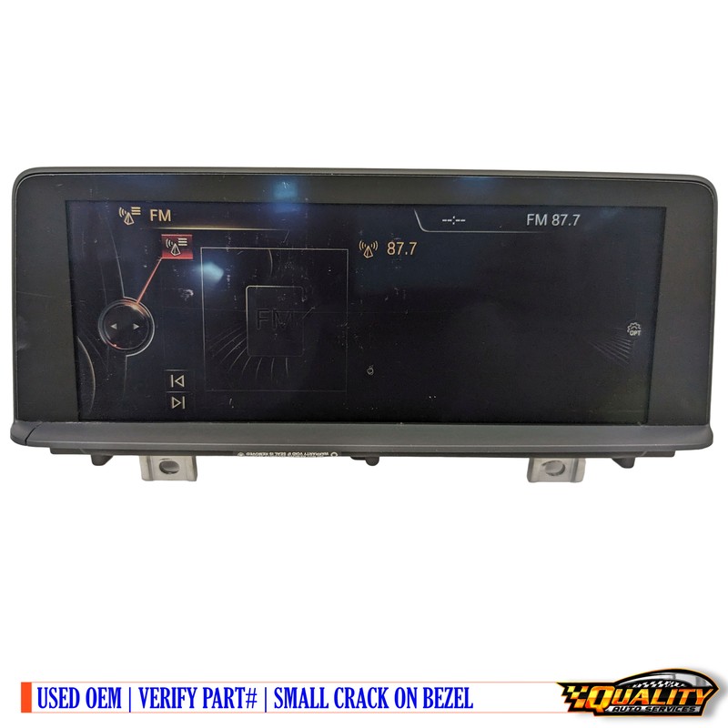 2012 - 2017 BMW 3 4 Series OEM Wide Screen Gps Navigation Touch Display Note*