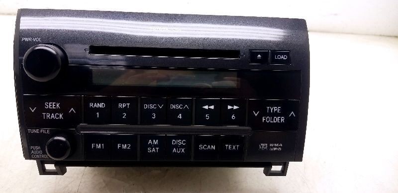 08-09 TOYOTA SEQUOIA RADIO/STEREO RECEIVER UNIT ASSEMBLY