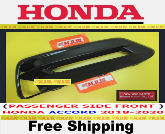 18 19 20 HONDA ACCORD for FRONT BUMPER FOG LIGHT COVER GRILLE Passenger Side RH