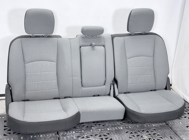✅ 09-24 RAM 1500 Classic 2500 3500 CREW CAB OEM CLOTH REAR SEAT SET 2 Gray 60/40