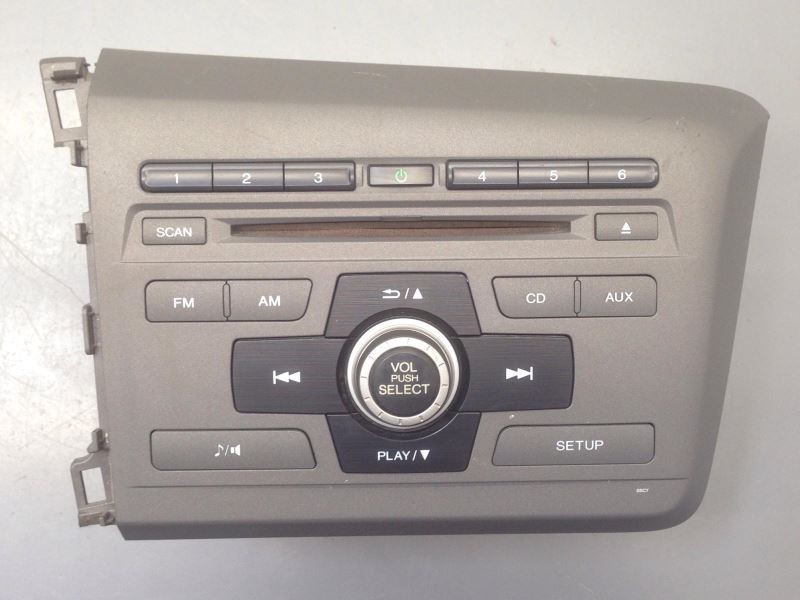 Radio Receiver AM-FM-CD-MP3 39100-TS8-A31 Fits 2012 Honda Civic Coupe LX 19457