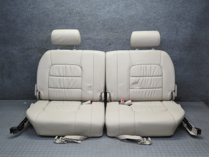 2006-2007 LEXUS UZJ100L LX470 REAR THIRD 3RD ROW LEFT & RIGHT LEATHER SEAT SET