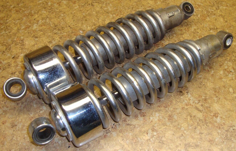 1994 Honda Magna VF750 VF 750 C Rear Back Shocks Suspension Chrome Spring 94