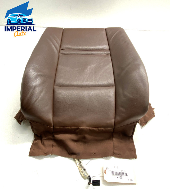 08-12 BMW X5 Front Right Passenger Side Seat Back Cushion Cover Leather OEM