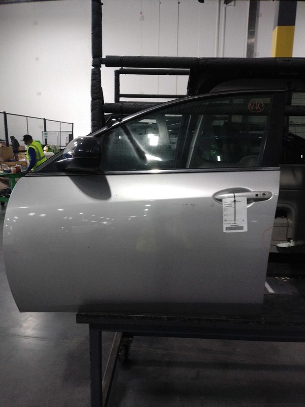 2009 Mazda 6 Left Front Door Silver, Used, OEM Replacement, 185k Miles