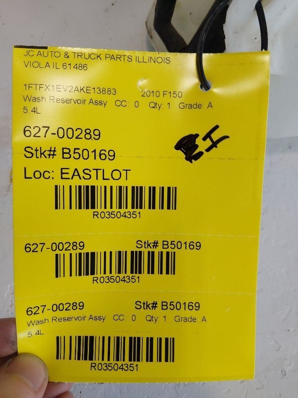 Wash Reservoir Fits 09-14 FORD F150 PICKUP 3504351