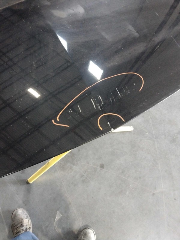 2007 Dodge Charger SRT8 OEM Black Hood Panel - Scratches, 185K Miles
