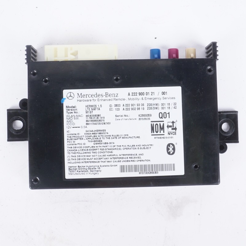 2017 - 2020 MERCEDES-BENZ GLA250 2.0L - Telematics Communication Control Module