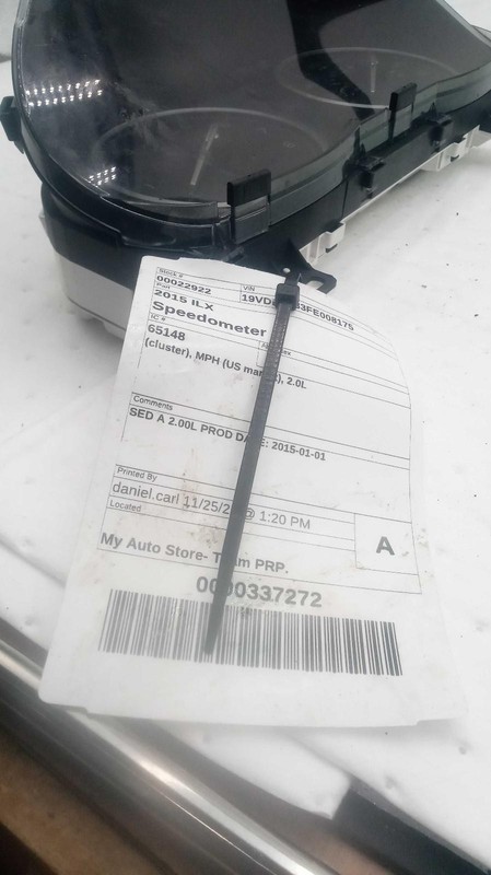 2015 Acura ILX Speedometer Gauge Blue OEM 78100TX6A11 125k Miles