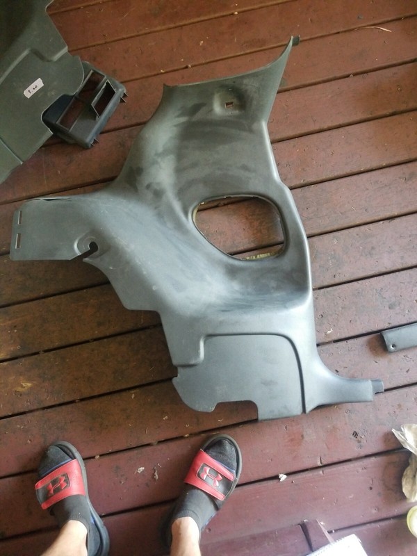 93-02 FIREBIRD TRANS AM CAMARO REAR BACK SEAT SIDE PANEL SAIL INTERIOR LH GRAY