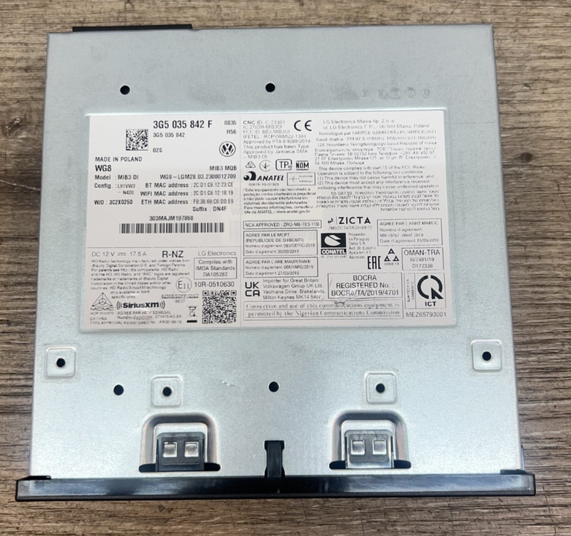 2022-2023 VolkswagenControl Unit OEM PART# 3G5-035-842-F