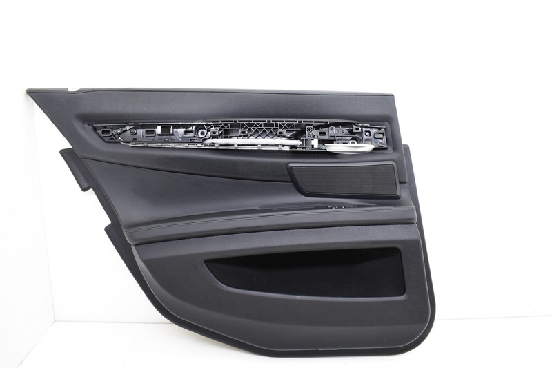 2011 BMW 750i F01 Rear Left Driver Side Interior Door Panel Black OEM KW71