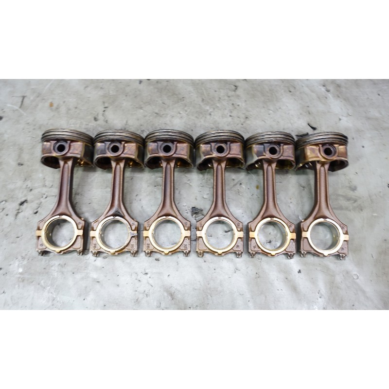 BMW E46 3-Series X3 3.0L M54 6-Cylinder Piston and Connecting Rod Set of 6 OEM
