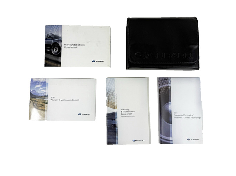 2011 Subaru Impreza WRX STI Owners Manual Booklets w/ Case OEM