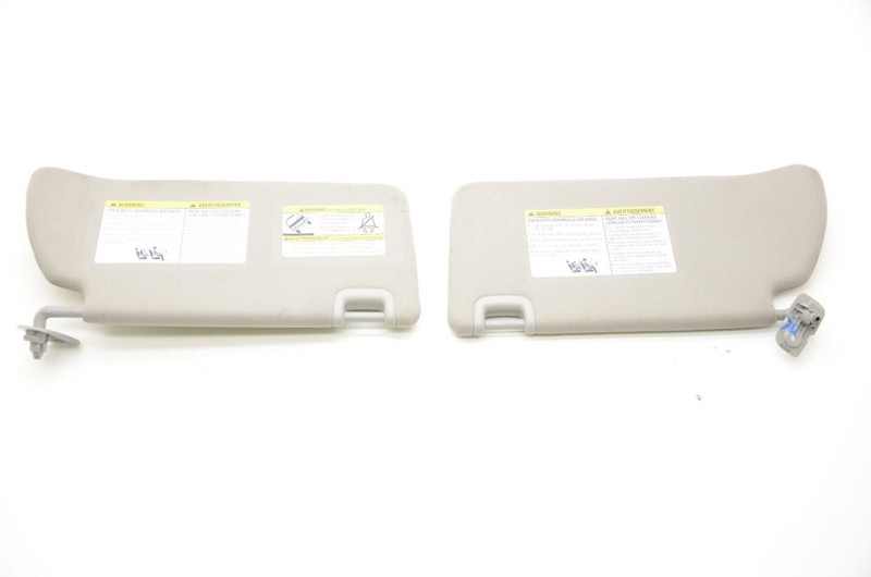 Gray Driver Left and Passenger Right Sun Visors Fits 22-23 FRONTIER