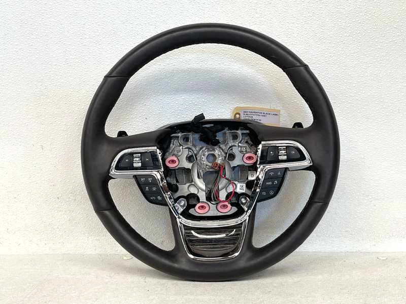 ⭐2018-2024 LINCOLN NAVIGATOR STEERING BLACK LEATHER WHEEL W/ PADDLES OEM LOT2626