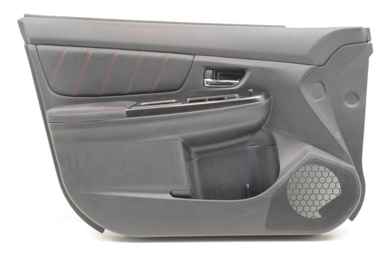 Black Driver Left Front Door Trim Panel Fits 15-21 WRX