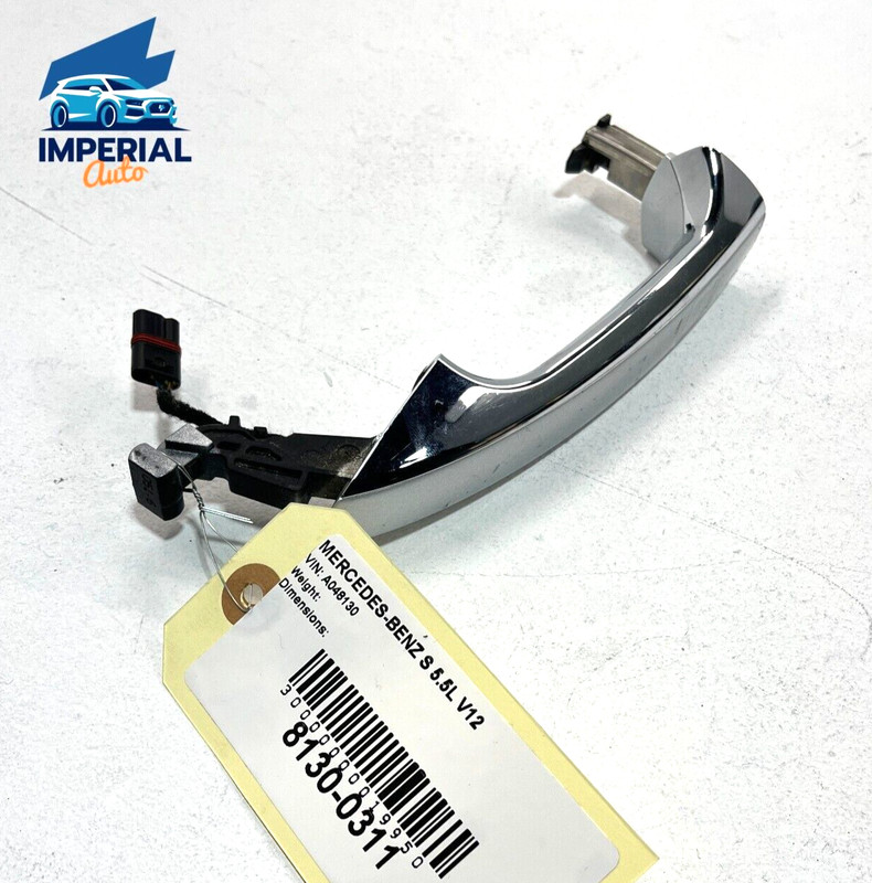 MERCEDES W221 S600 REAR LEFT DRIVER DOOR EXTERIOR HANDLE KEYLESS GO OEM 2007-13