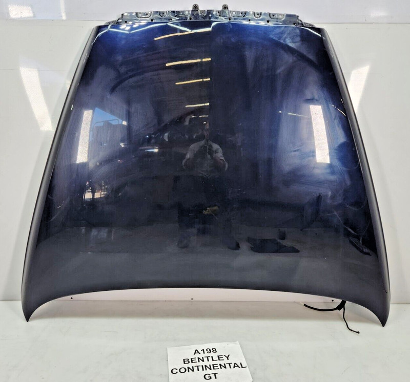 ✅ 03-12 OEM Bentley Continental GT GTC Hood Bonnet Panel Cover Black NOTE*