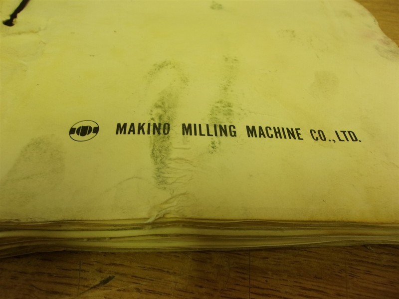 Makino Milling Machine Spindle Head Maintenance Manual *FREE SHIPPING*