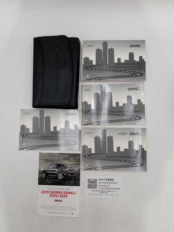 2019 GMC Sierra/ Sierra Denali 2500HD/3500HD Owners Manual Set