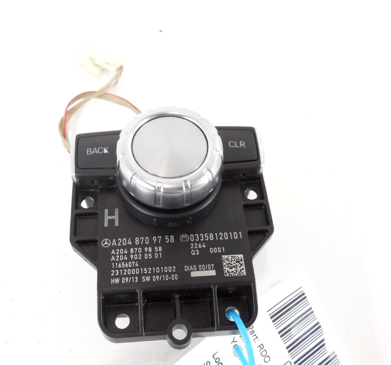 2012-2015 Mercedes Benz C250 Console Head Until Controller Knob OEM