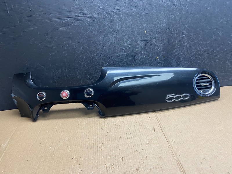 2012 to 2019 Fiat 500 Front Center Dashboard Vent Trim Bezel Blue ae3867 DG