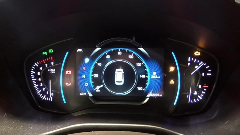 2020 Hyundai Santa Fe Speedometer Instrument Cluster 2.4L MPH US 7in Screen FWD
