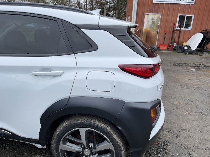 2018-2023 HYUNDAI KONA LEFT QUARTER PANEL WHITE PC:P6W AWD 112K -LIMITED- 55683