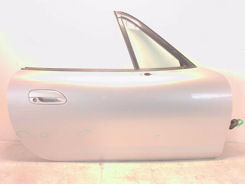 01-05 Mazda Mx-5 Miata NB Silver Passenger Right Front Door Assembly