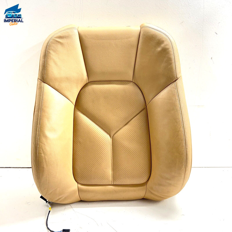2011-18 PORSCHE CAYENNE FRONT RIGHTUPPER SEAT BACK PAD CUSHION BEIGE OEM