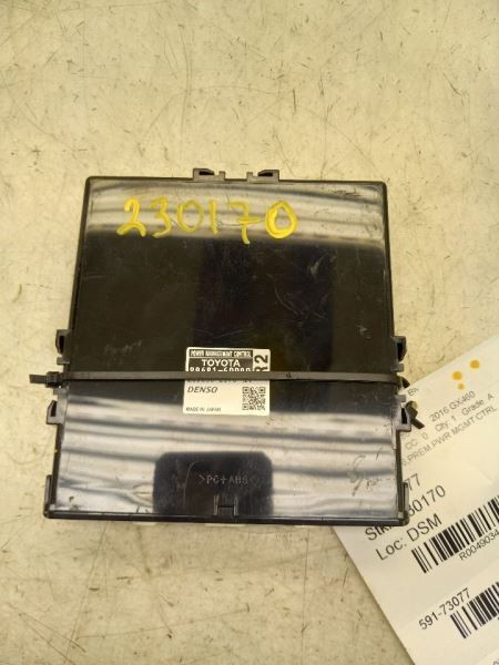 14-19 LEXUS GX460 4.6L 4WD AT CHASSIS ECM POWER SUPPLY CONTROL MODULE ASSEMBLY