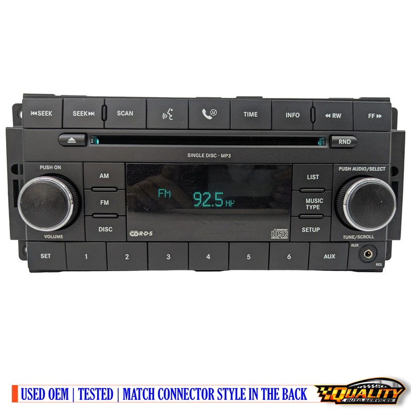 Dodge Nitro Caravan Chrysler Jeep Liberty Radio Aux Mp3 08 09 2010 OEM *Cd
