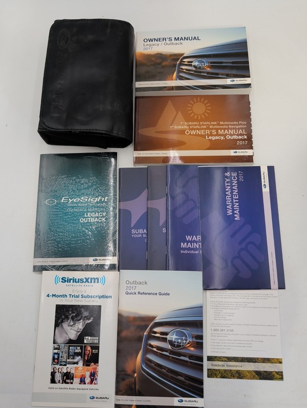 2017 Subaru Legacy / Outback Owners Manual With Navigation System & Case