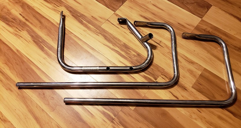 719 07 HARLEY-DAVIDSON ELECTRA GLIDE CHROME LEFT SADDLEBAG BAG GUARD BRACKET