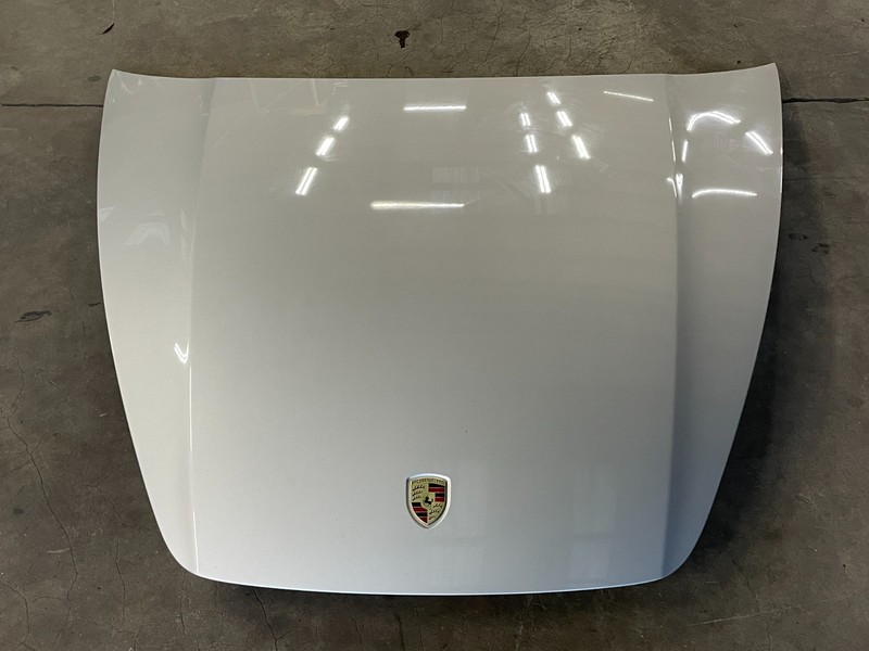 11 12 13 14 Porsche Cayenne S Front Hood Bonnet Cover Panel Silver 1596 OEM