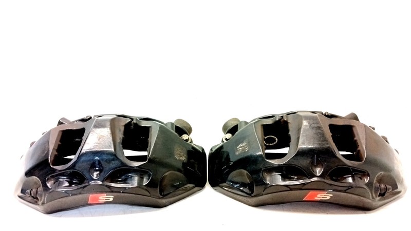 18-25 AUDI B9 S4 S5 AKEBONO BLACK BRAKE DISC CALIPER LEFT RIGHT FRONT OEM 08152C