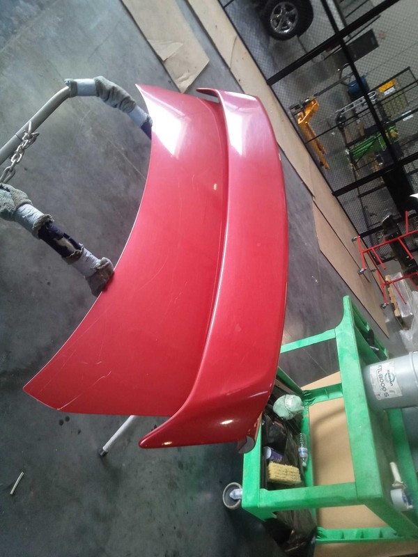 2009-2010 Toyota Corolla Deck Lid Trunk Lid Red OEM Used, Scratches & Rust