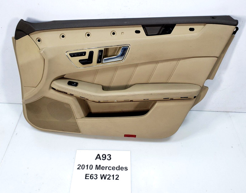 ✅ 10-13 OEM Mercedes W212 E63 AMG Front Right Passenger Door Panel Leather Beige
