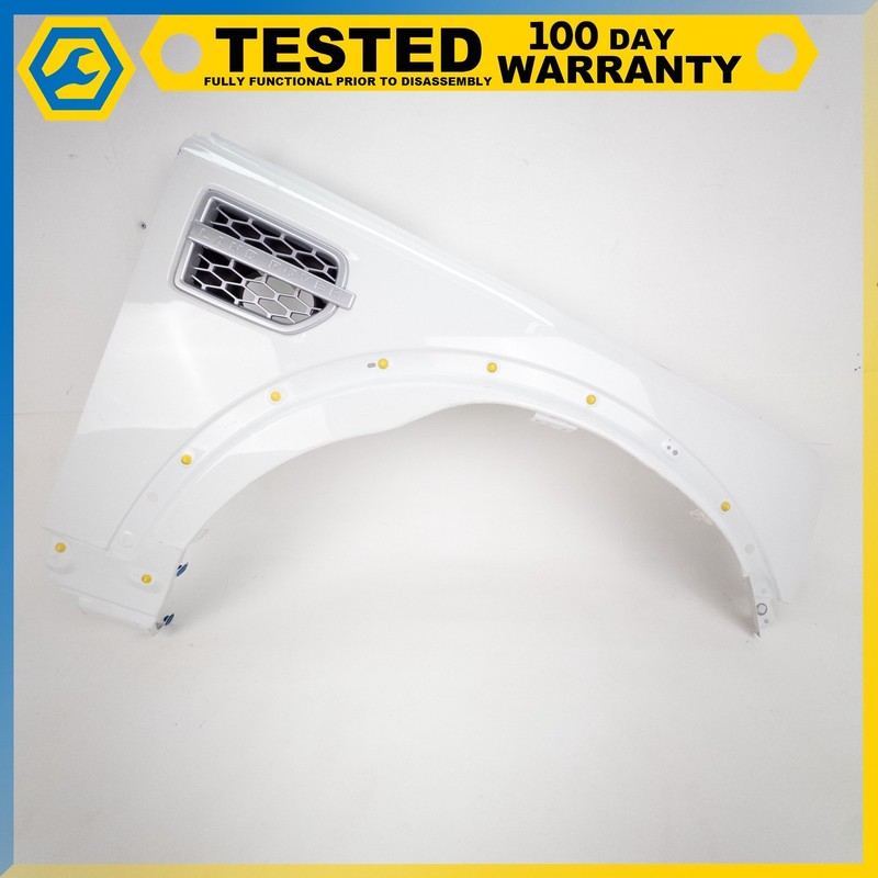 10-16 LAND ROVER L319 LR4 FRONT RIGHT PASSENGER SIDE FENDER WHITE OEM