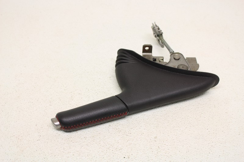 Fiat 500 Abarth Black Leather Perforated Parking Brake Red Stitch Oem 2012-2019