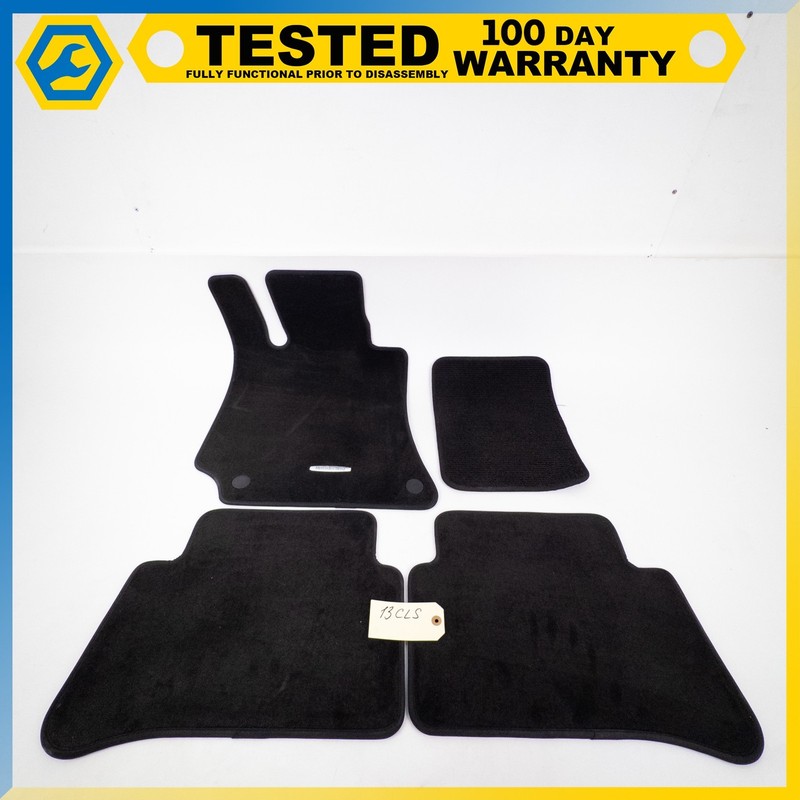 12-18 MERCEDES-BENZ CLS550 FRONT LEFT & REAR FLOOR MAT CARPET COVER SET OEM