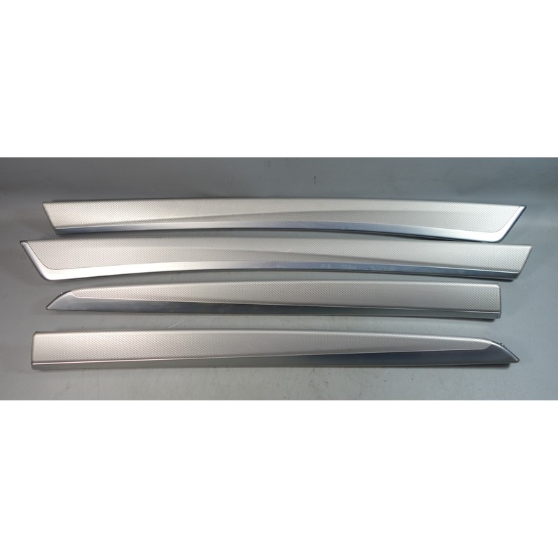 11-16 BMW F10 5-Series Interior Door Trim Finisher Set Hexagonal Aluminum OEM