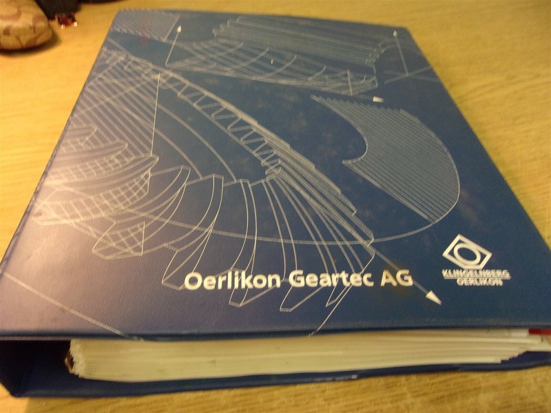 Klingelnberg Oerlikon Mechanical Parts List L50 N292413