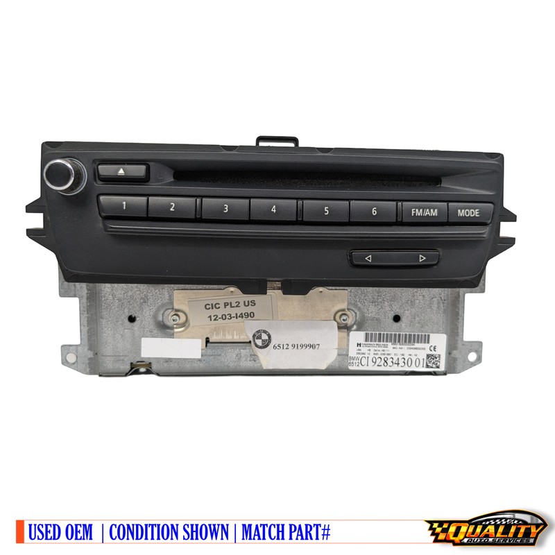 09-13 OEM BMW E82 E92 E93 LCI 328 335 CIC Navigation Headunit CD FM Radio Tuner